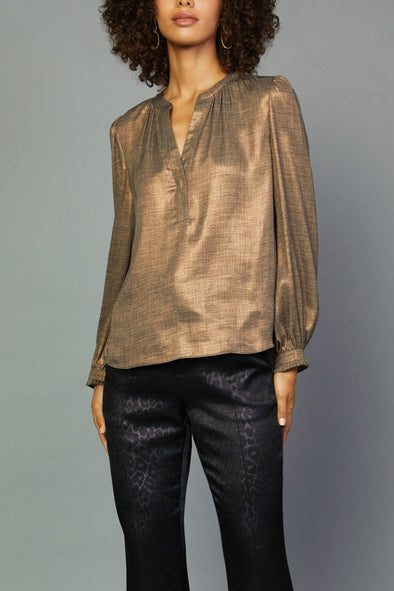 Glenda Metallic Top