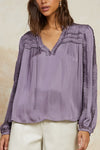 Ruffle Sleeve LS Top