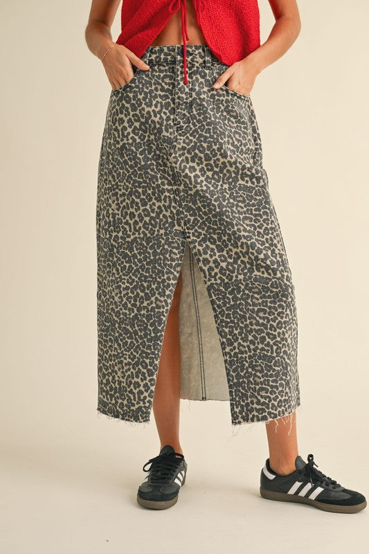 Leopard Maxi Skirt