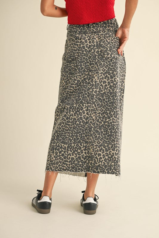 Leopard Maxi Skirt