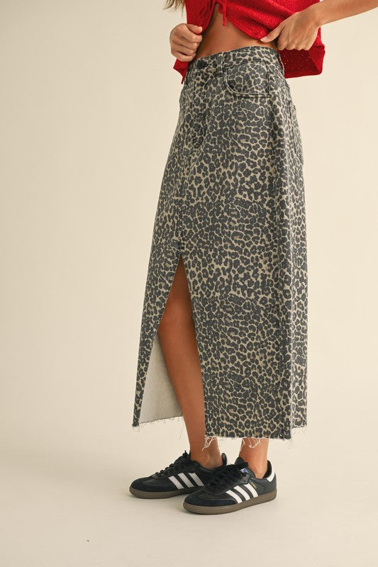 Leopard Maxi Skirt