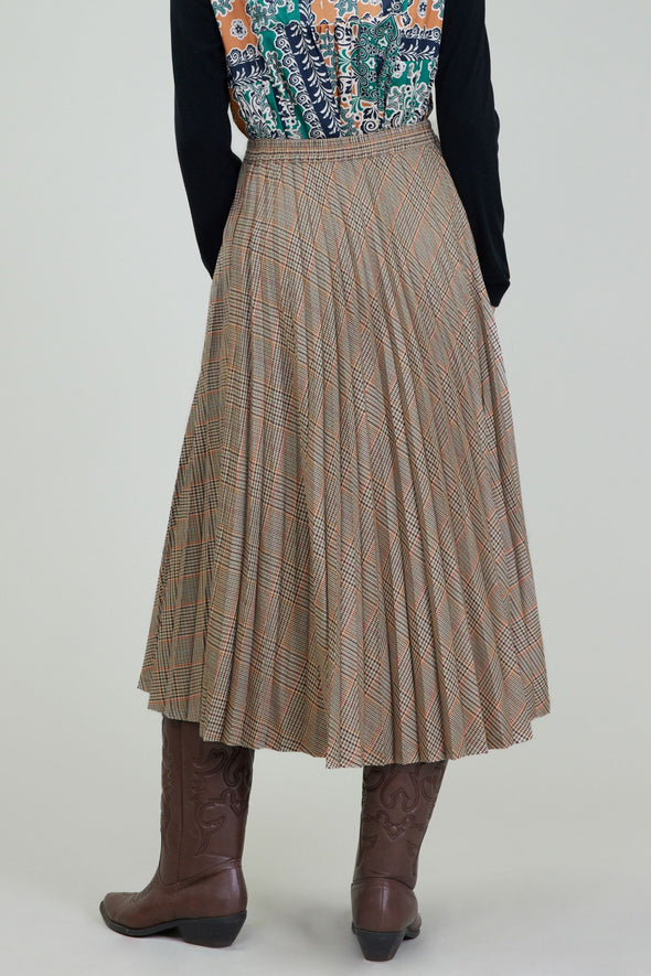 Tassie Tweed Pleated Skirt