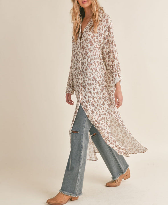 Heart Flutters Shirt Dress/Duster