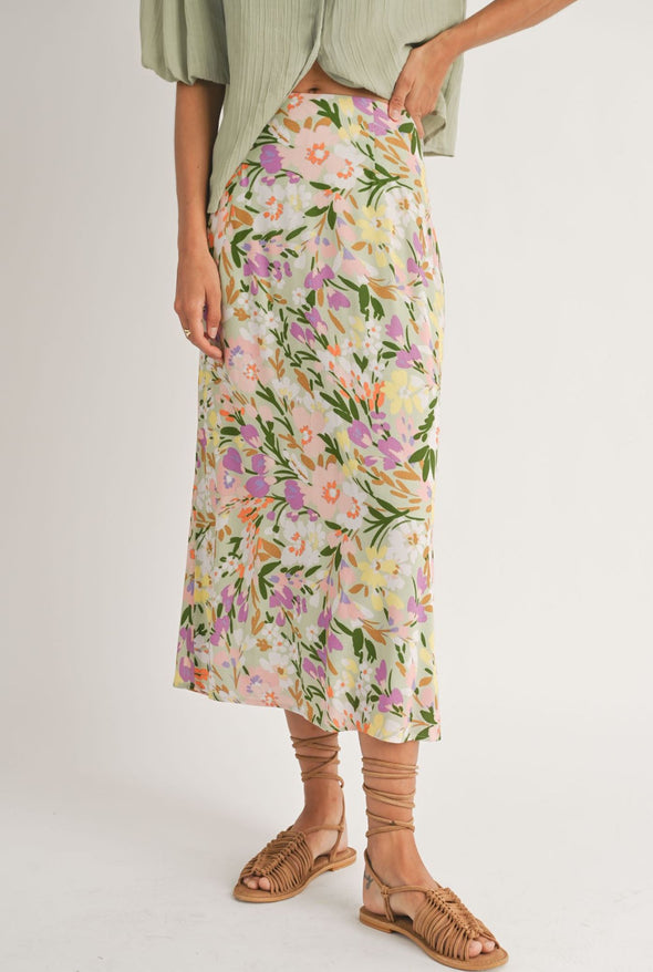 Flower Field Maxi Skirt