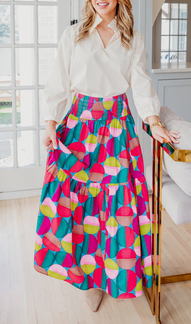 Modern Pop Maxi Skirt