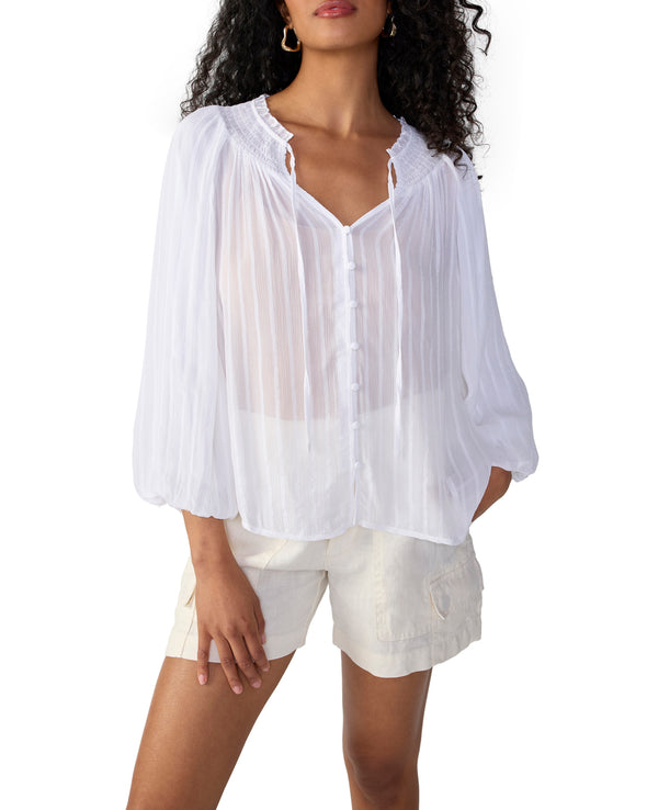 Breezy Smock Neck Top