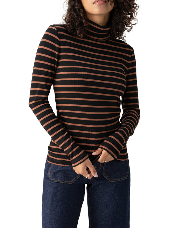 Essential Striped Turtleneck