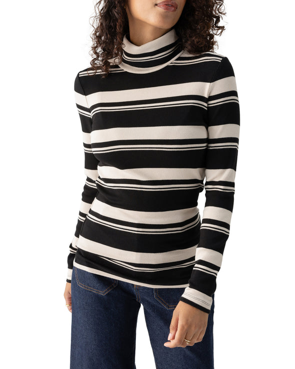 Essential Striped Turtleneck