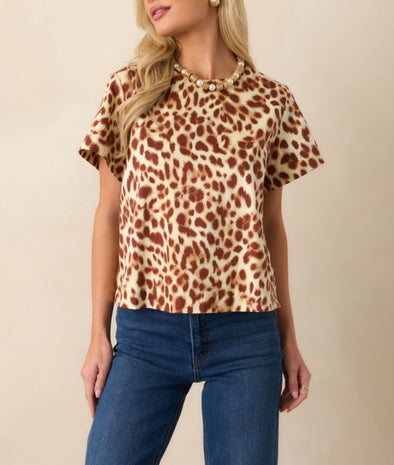 Tyler Leopard Top
