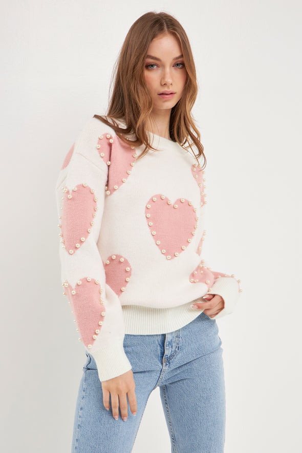 Janelle Heart Sweater