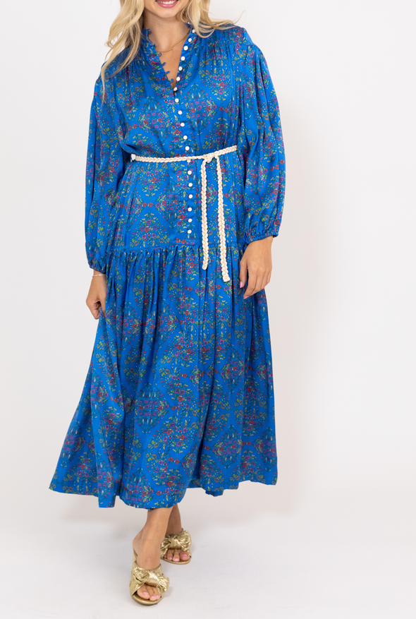 Vintage Floral Maxi Dress