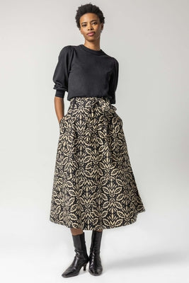 Aztec Belted Skirt