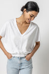 Elastic Hem Dolman Tee