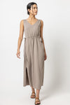 Drawcord Maxi Dress