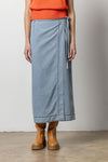 Denim Wrap Skirt