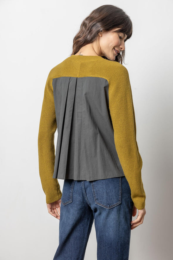 Mixed Media Raglan Sweater