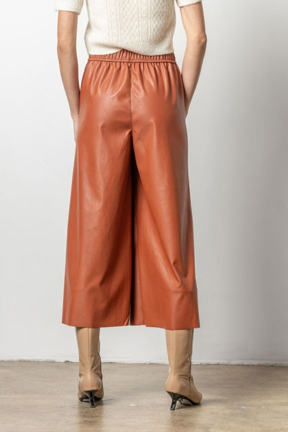 Vegan Leather PullOn Culotte