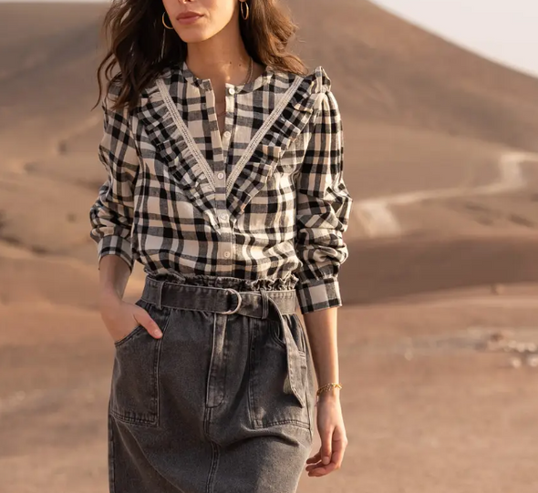 Pedro Plaid Blouse