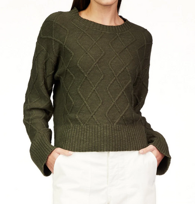 Coastal Cable Crewneck Sweater