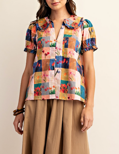 Coralyn Buttondown Top