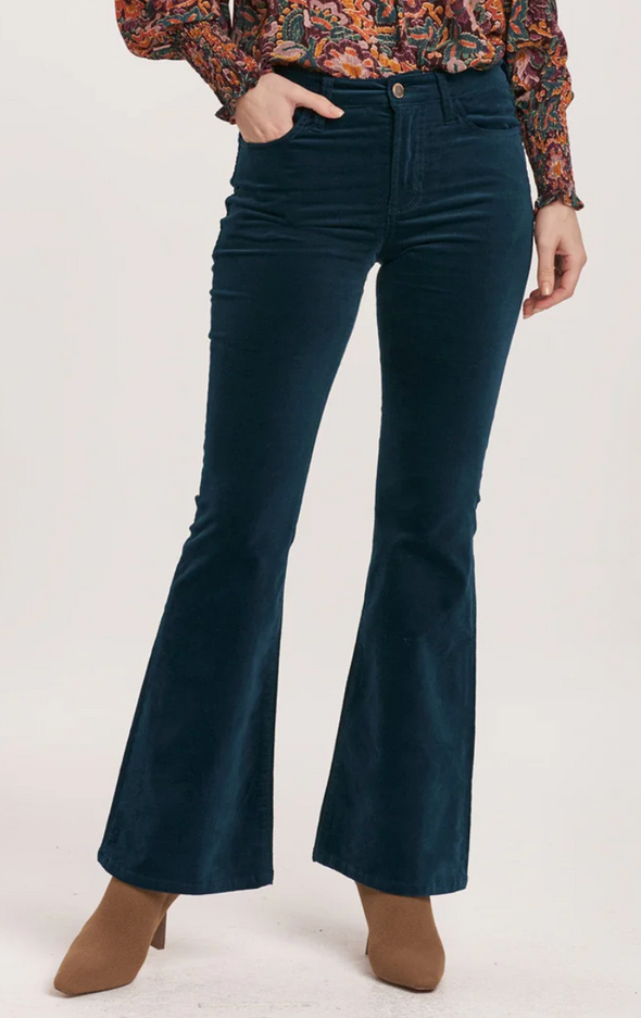 Rosa Mid Rise Velveteen Pants