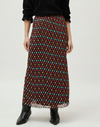 Polka Dot Pleated Skirt