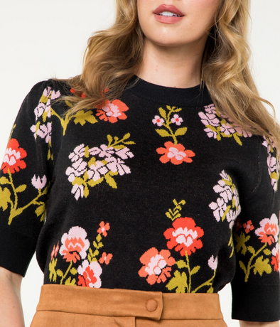 Maribeth Floral Sweater