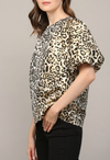 Leopard Puff Sleeve Top