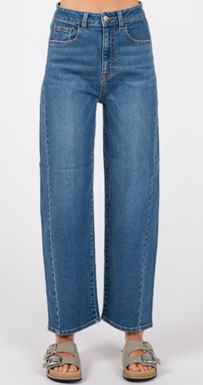 Modena High Rise Barrel Jean