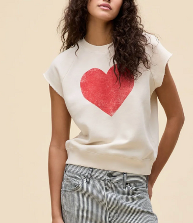 Heart Cut Off Sweatshirt