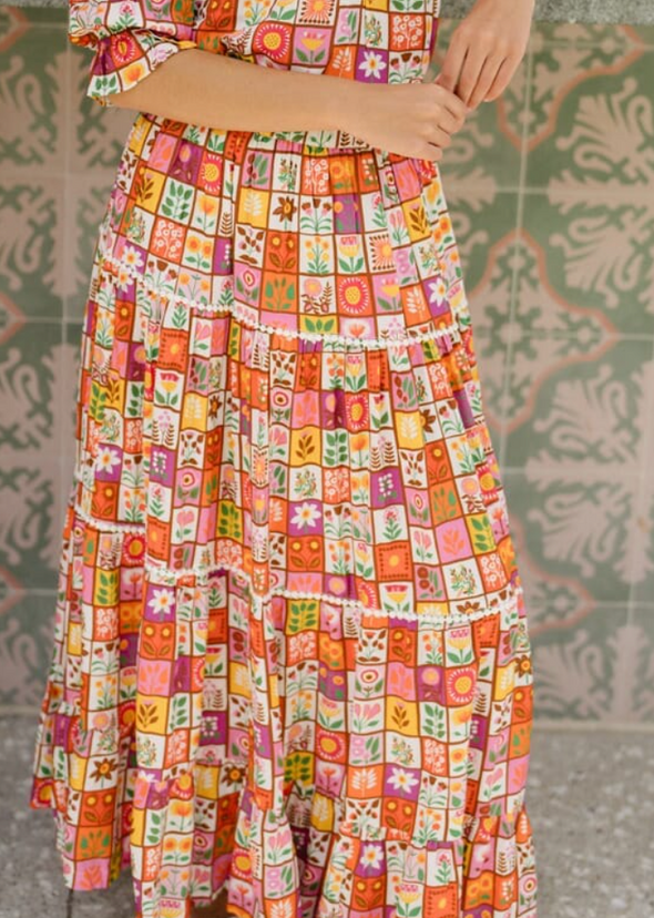 Mosaic Savannah Skirt