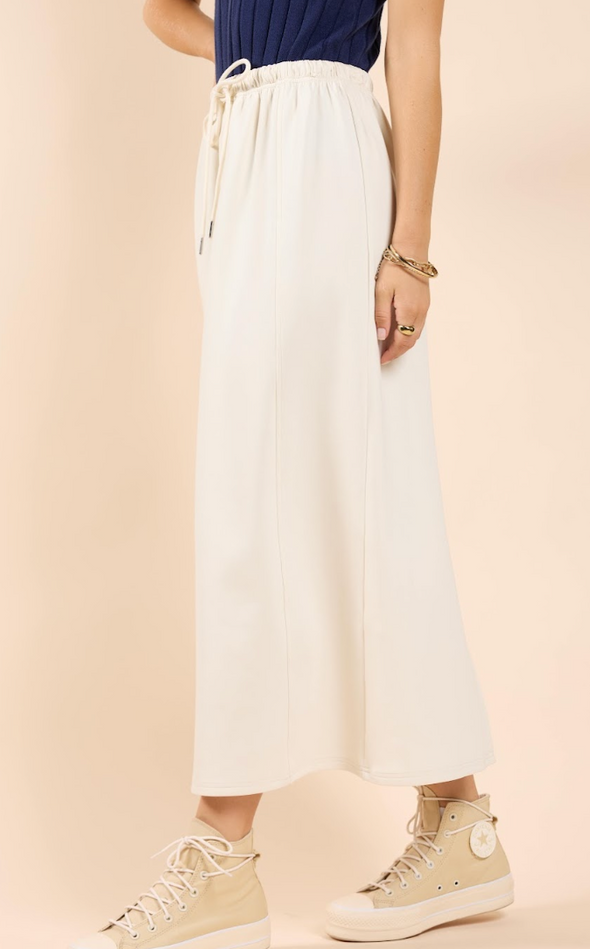 Lonestar Drawstring Midi Skirt