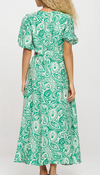 Verdant Paisley Maxi Dress