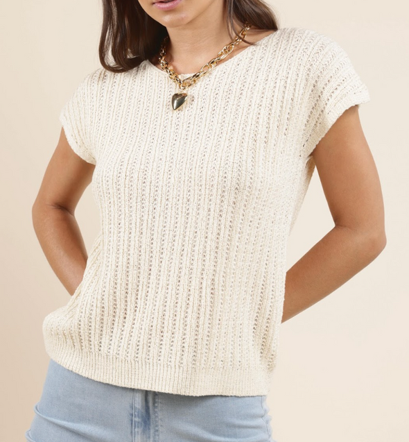 Jolie Cap Sleeve Sweater