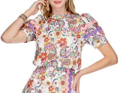 Kaleidoscope RicRac Top