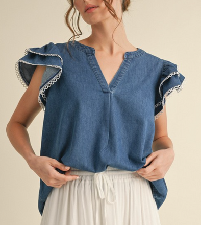 Juliette Denim Top