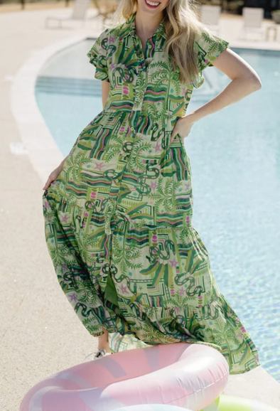Frenchi Green Dress