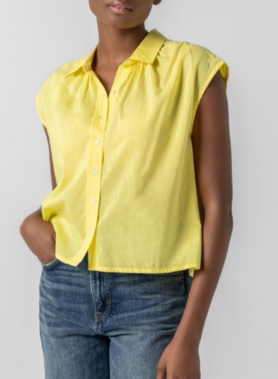 Short Sleeve Button Down Top