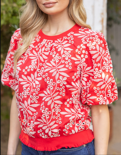 Erin Floral Top