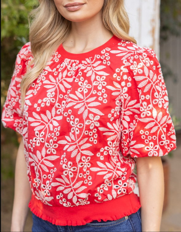 Erin Floral Top