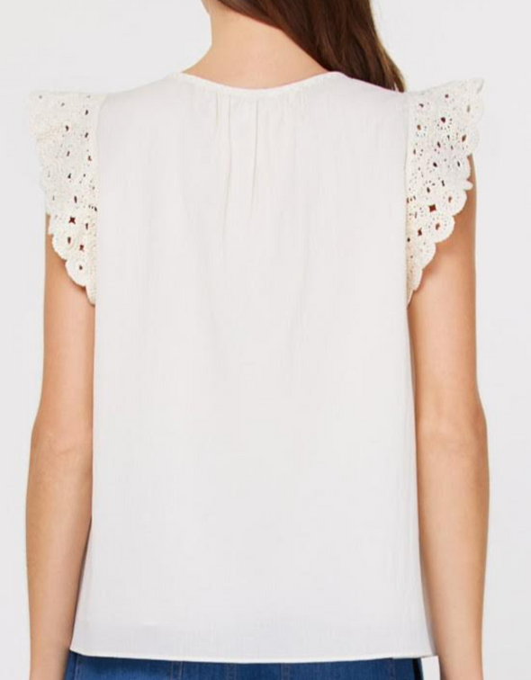 Mayfield Crochet Trim Top