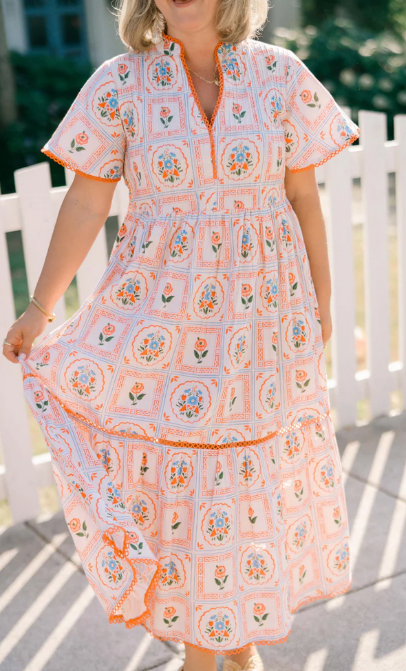 Brynley Perennial Blooms Maxi Dress