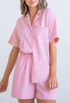 Striped Poplin Top
