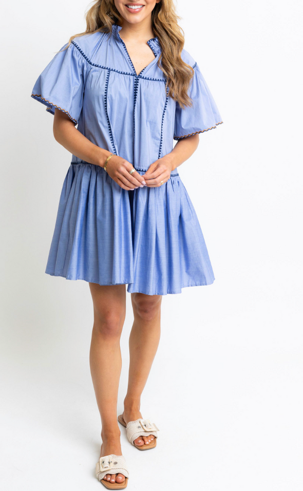 Hazel Contrast Trim Dress