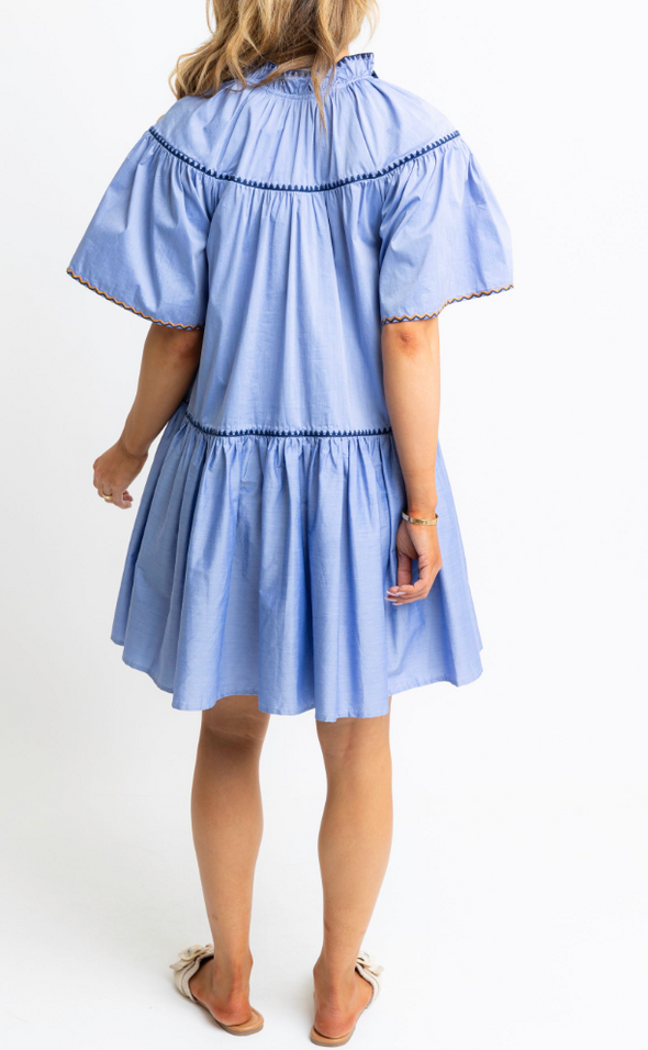 Hazel Contrast Trim Dress