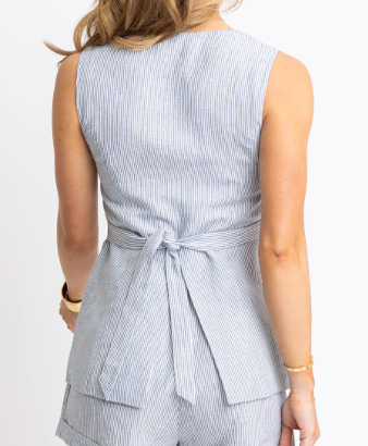 Shayla Seersucker Vest