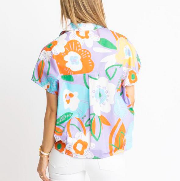 Artist Signature Floral Top