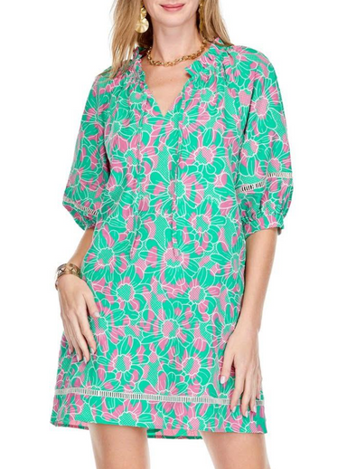 Watermelon Floral Mini Dress
