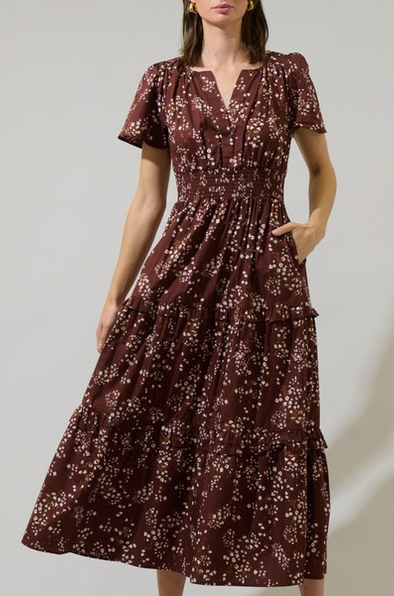 Gibson Floral Midi Dress