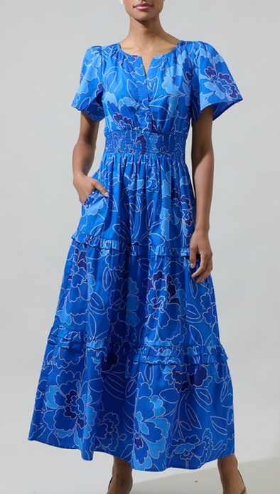 Maris Floral Midi Dress